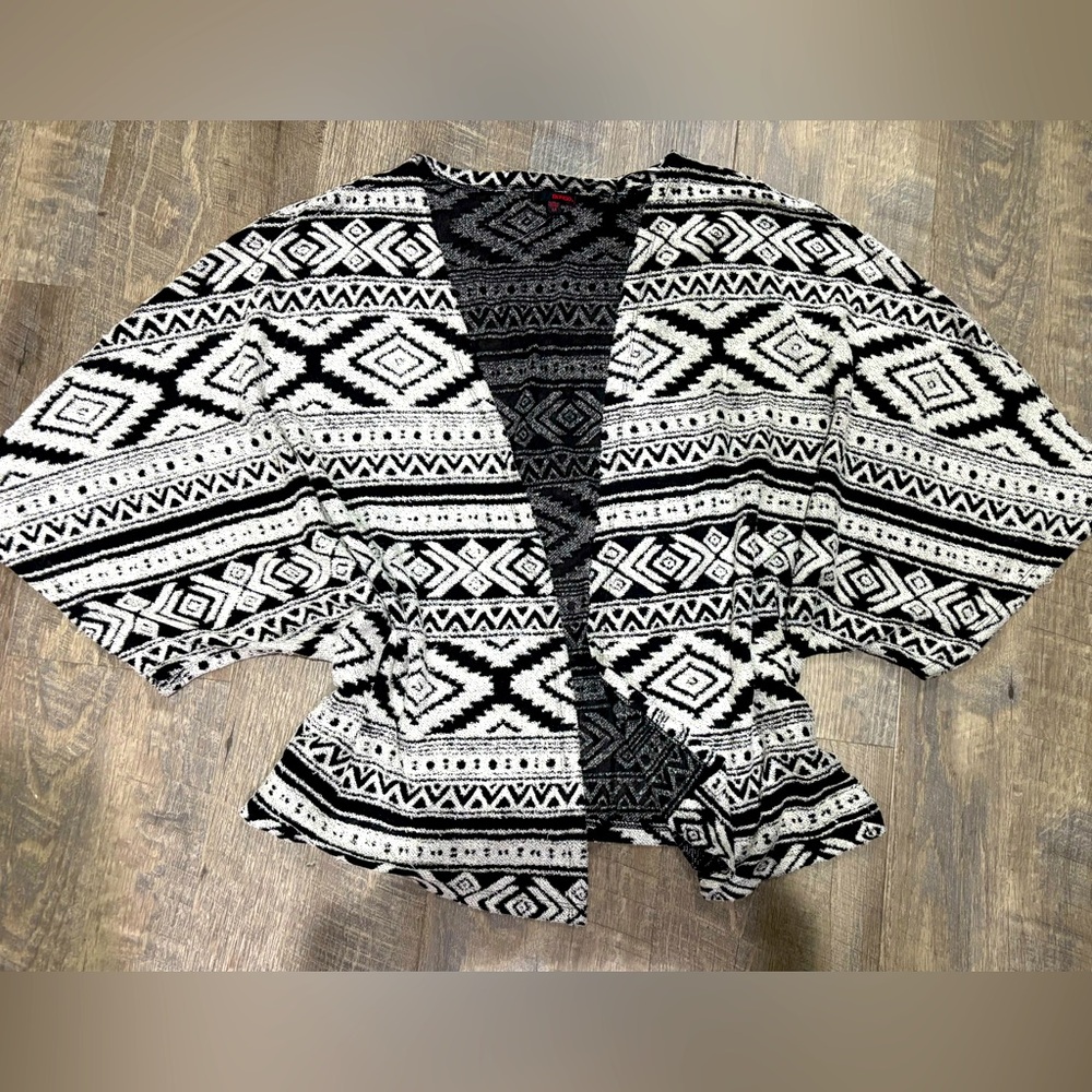 Tribal Open Front Dolman Cover Up By, BONGO
Medium